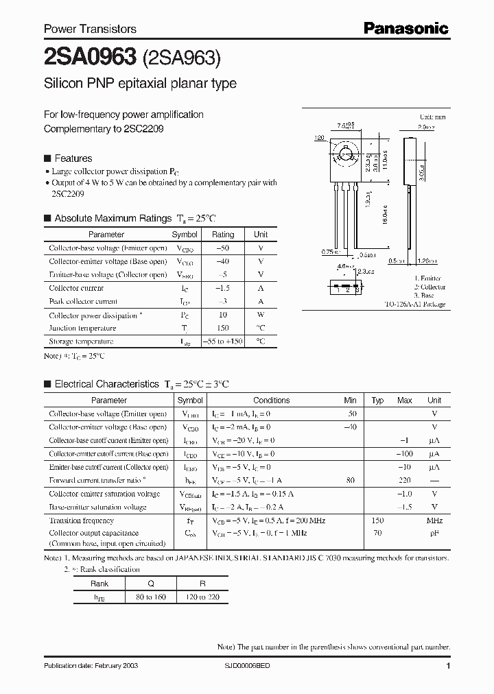 2SA963_1194996.PDF Datasheet