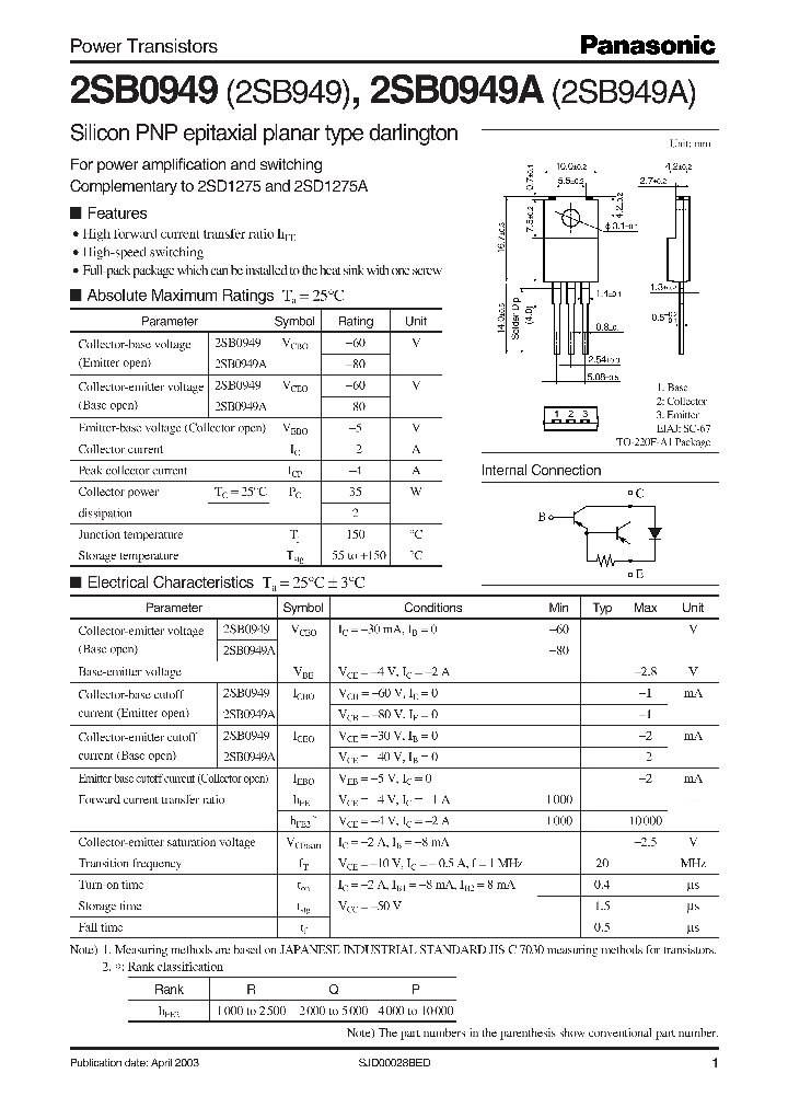2SB0949_1027886.PDF Datasheet