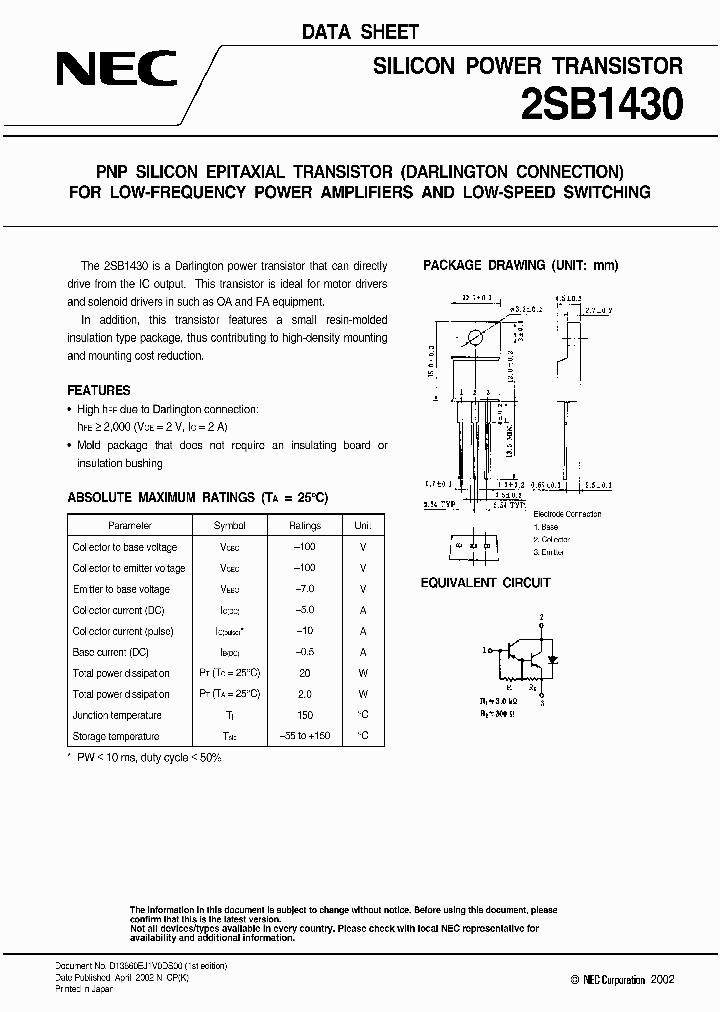 2SB1430_1195139.PDF Datasheet