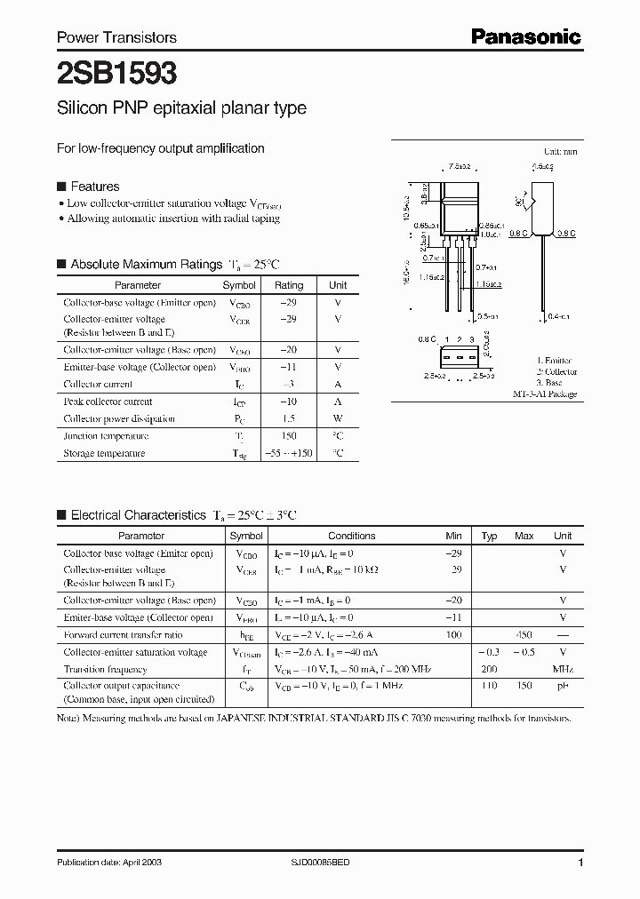 2SB1593_1195170.PDF Datasheet