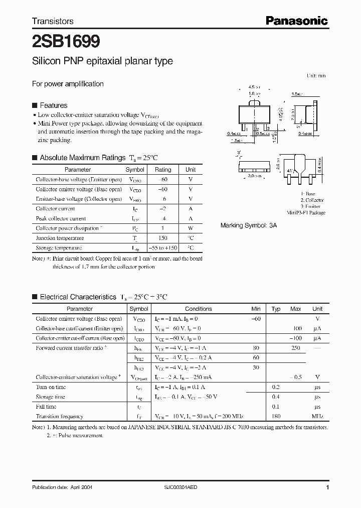 2SB1699_1195193.PDF Datasheet