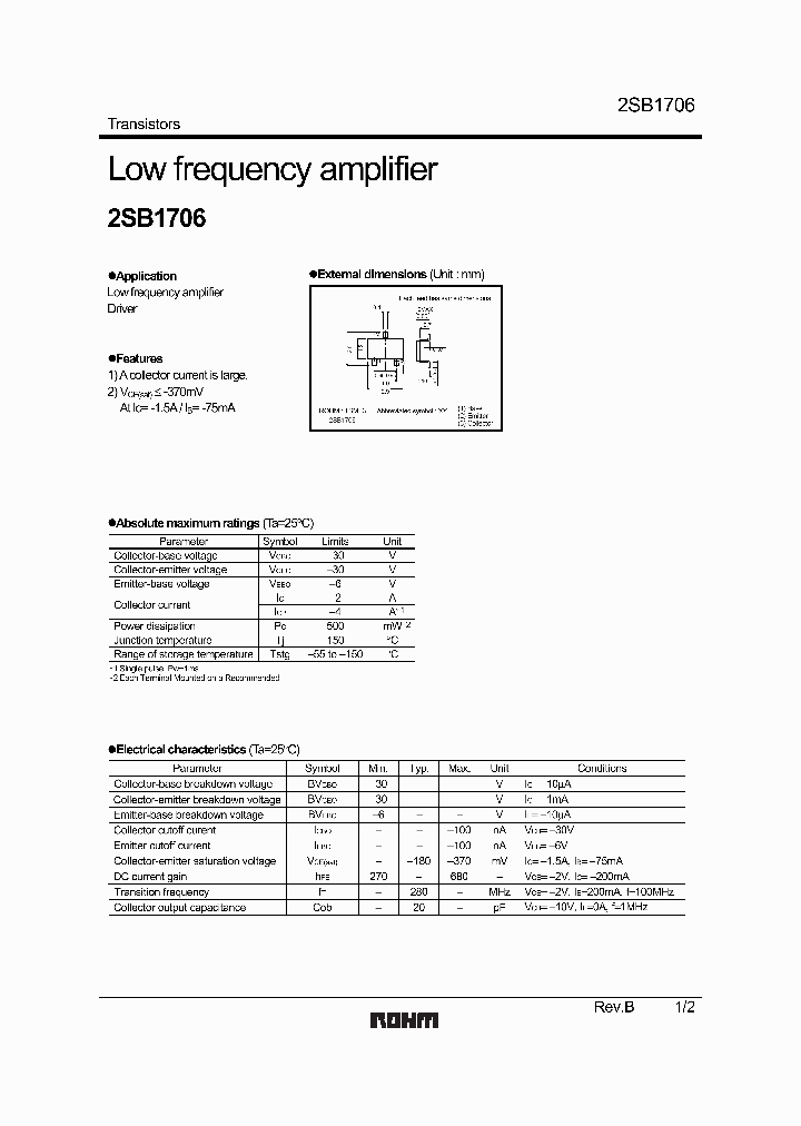 2SB1706_1195196.PDF Datasheet
