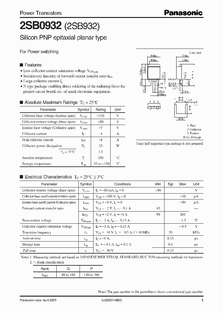 2SB932_1195305.PDF Datasheet