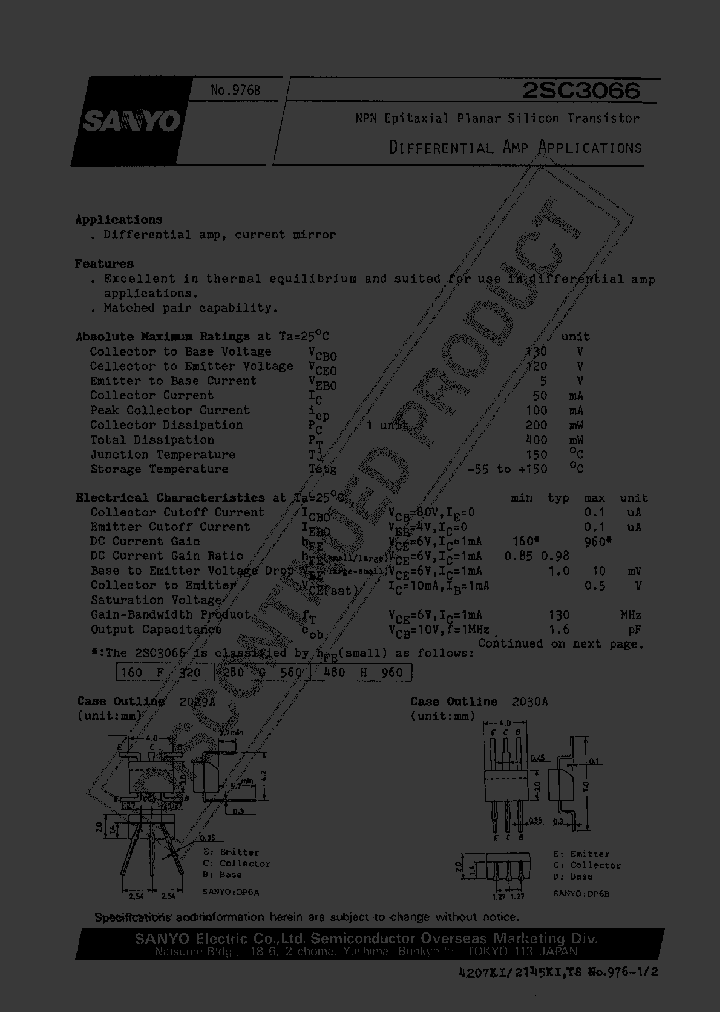 2SC3066_1195603.PDF Datasheet