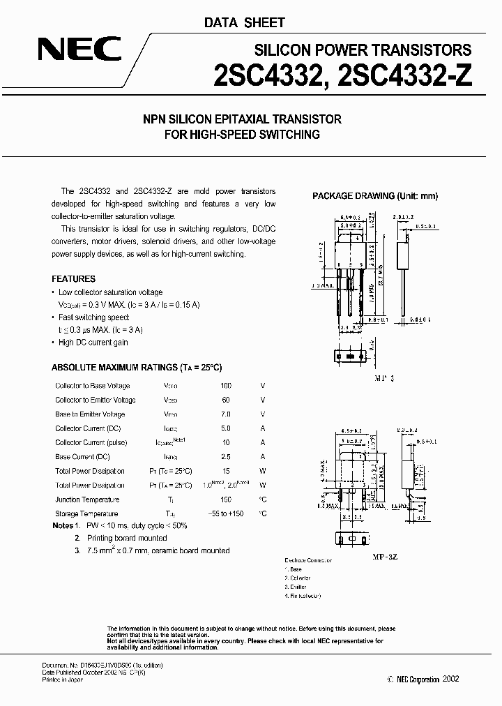 2SC4332-Z_1195996.PDF Datasheet