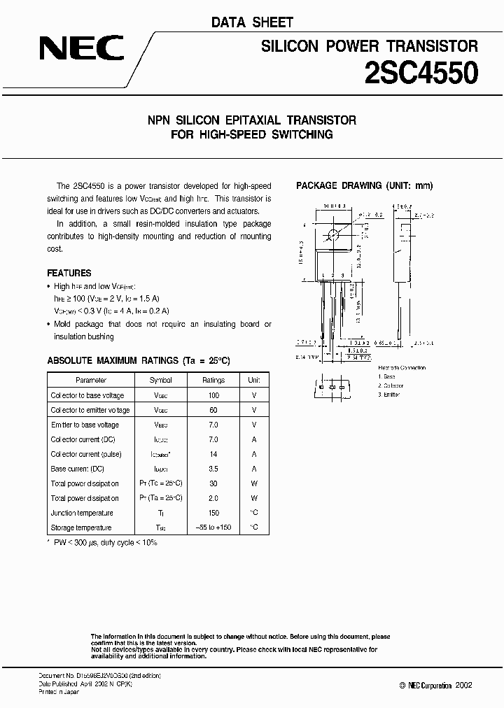 2SC4550_1196108.PDF Datasheet
