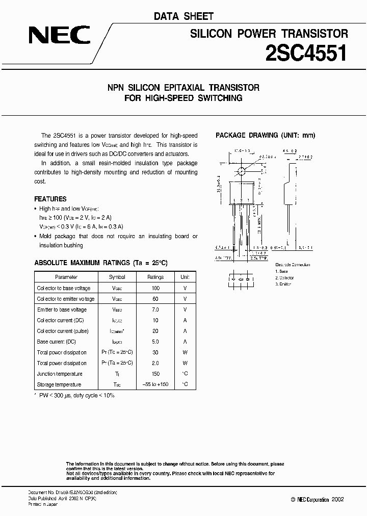 2SC4551_1196109.PDF Datasheet