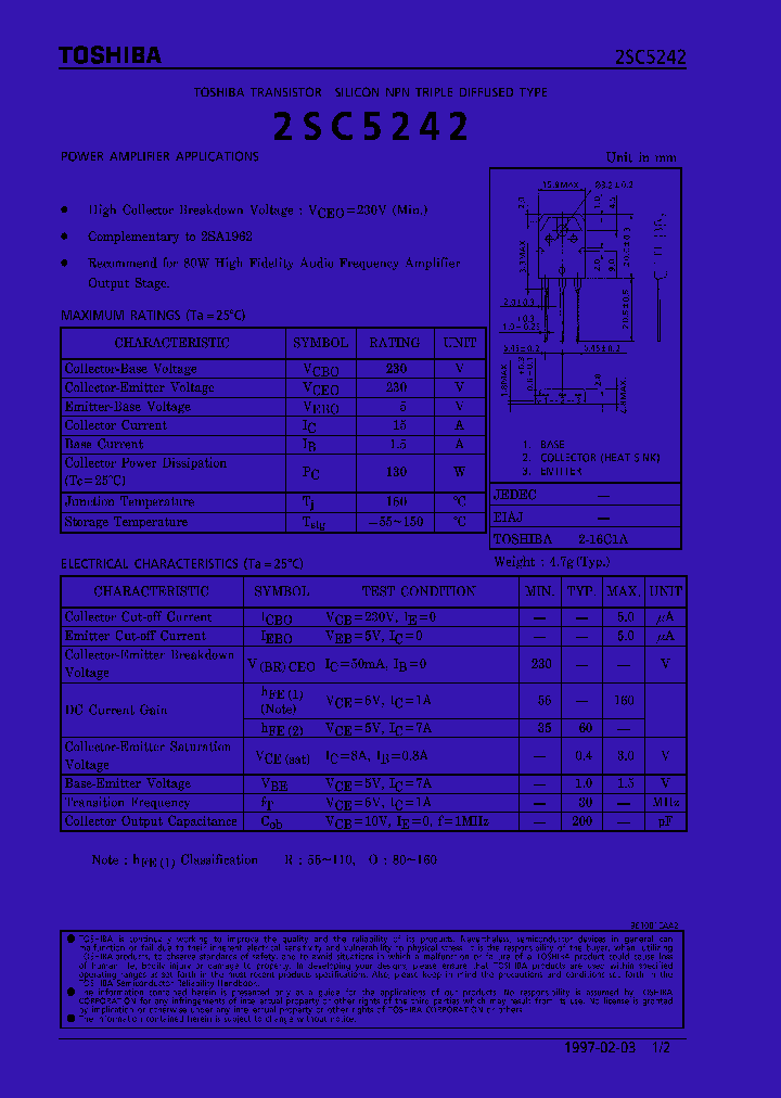 2SC5242_1025484.PDF Datasheet