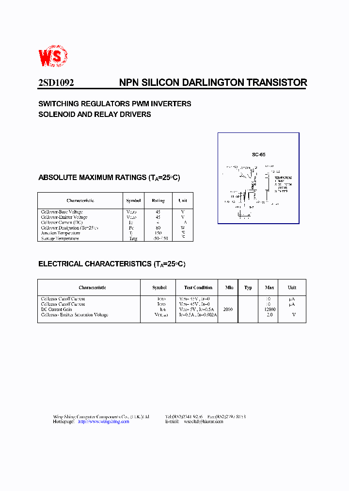 2SD1092_1196657.PDF Datasheet