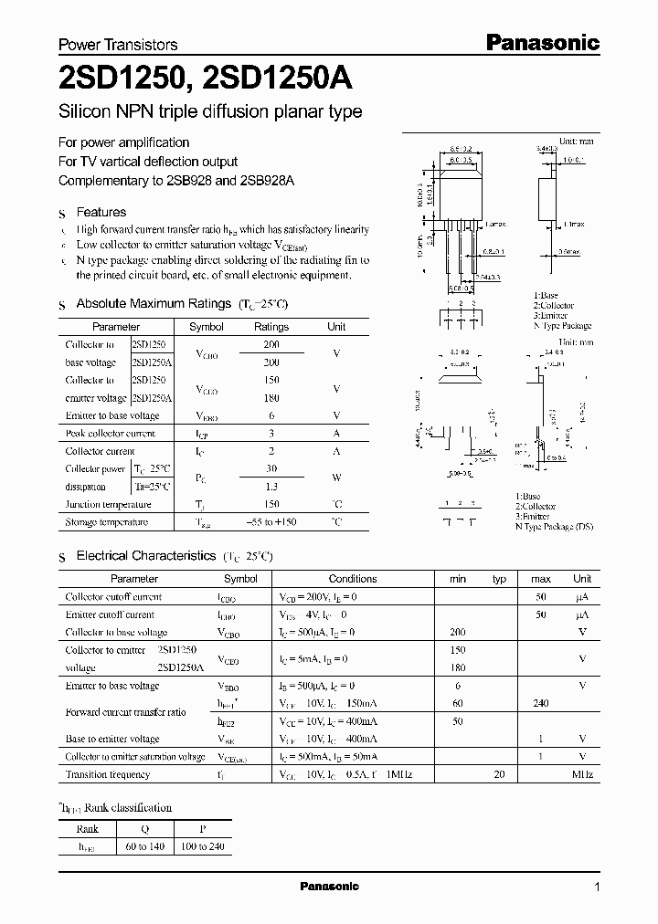 2SD1250A_1196708.PDF Datasheet