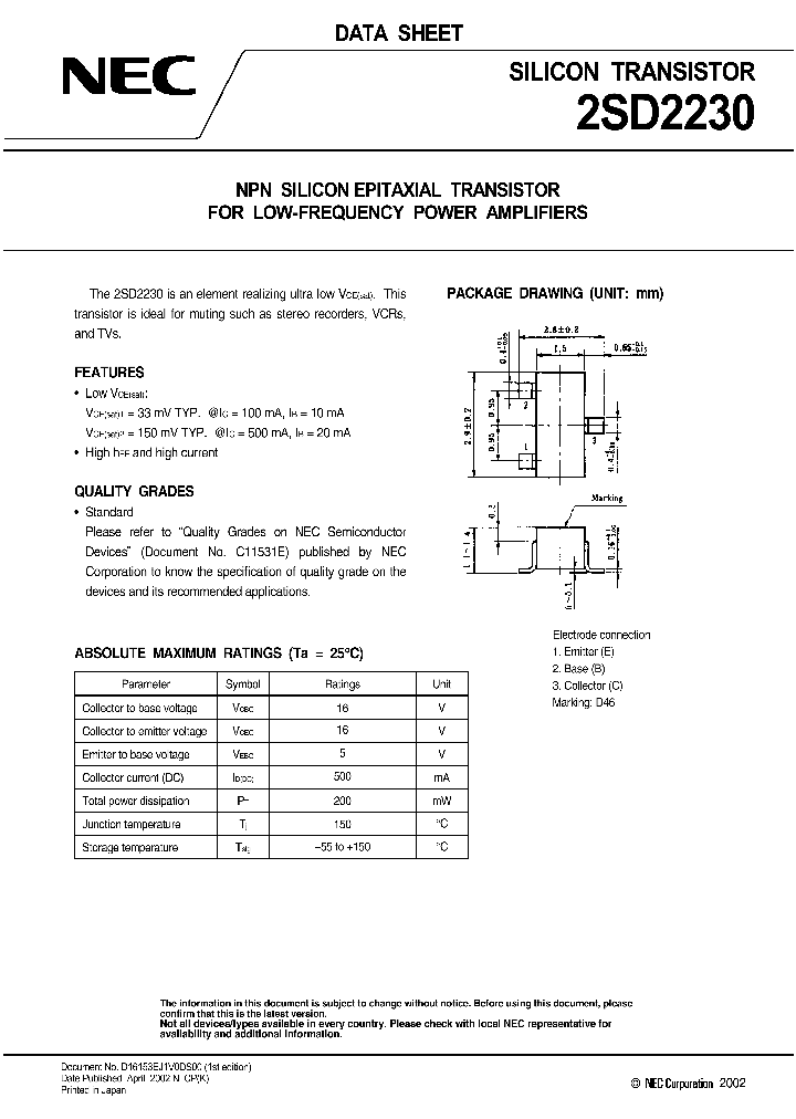 2SD2230_1197127.PDF Datasheet