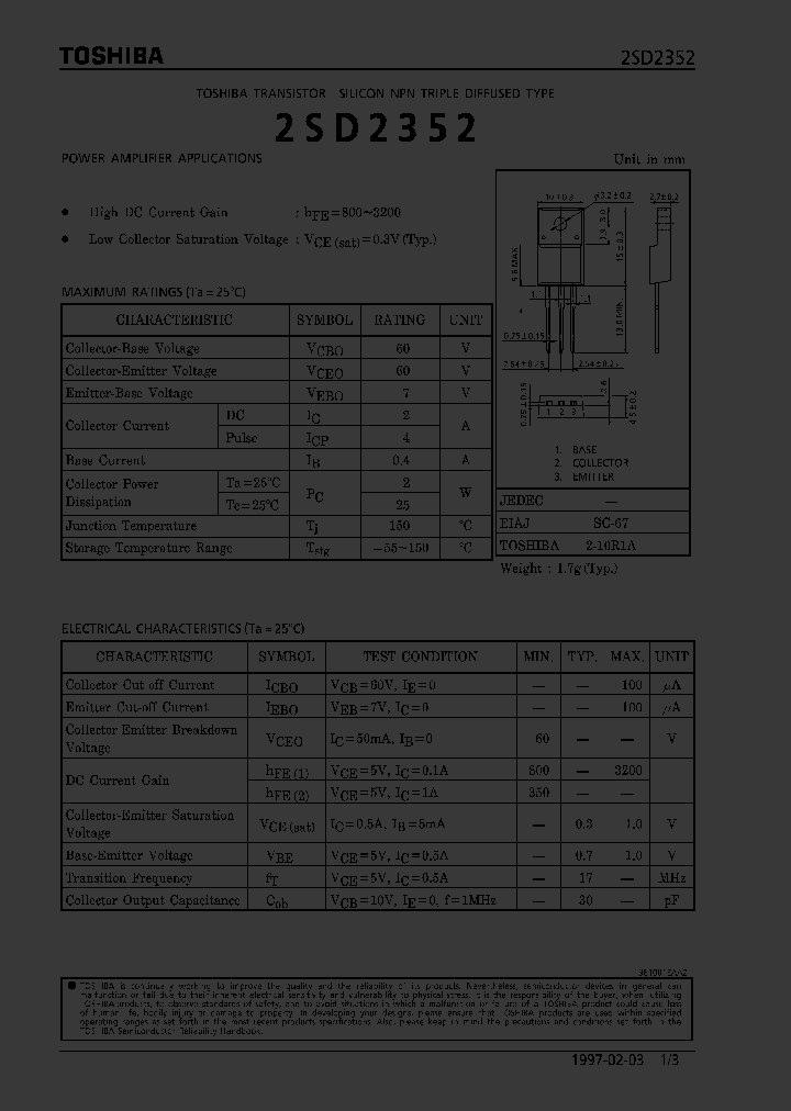 2SD2352_1136284.PDF Datasheet