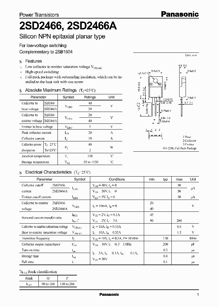 2SD2466A_1197198.PDF Datasheet