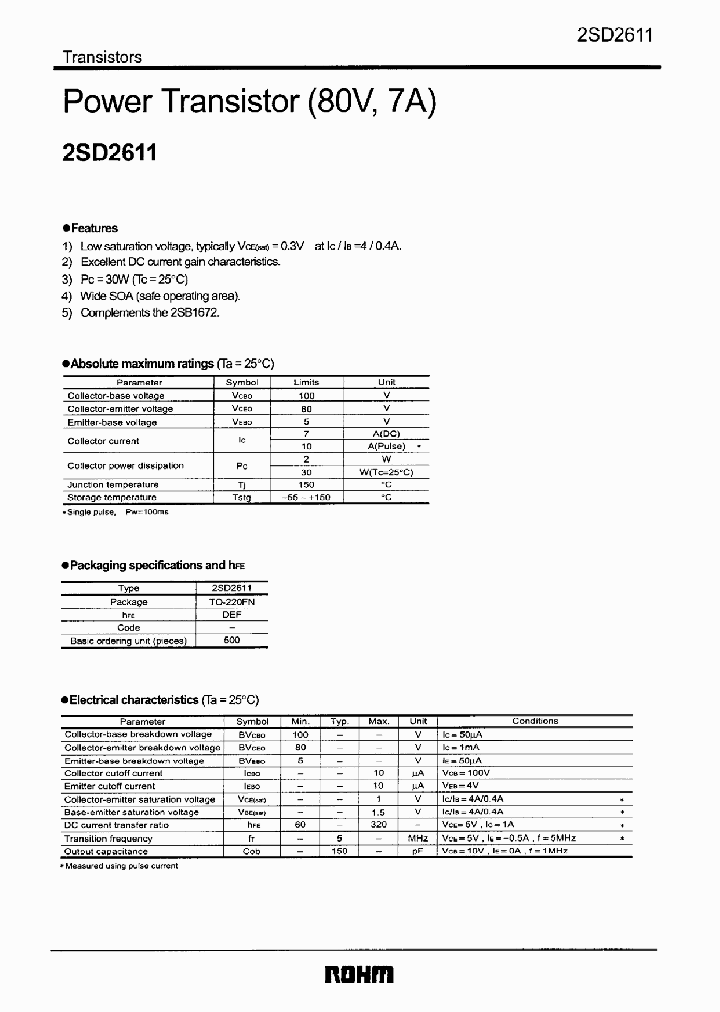 2SD2611_1197248.PDF Datasheet