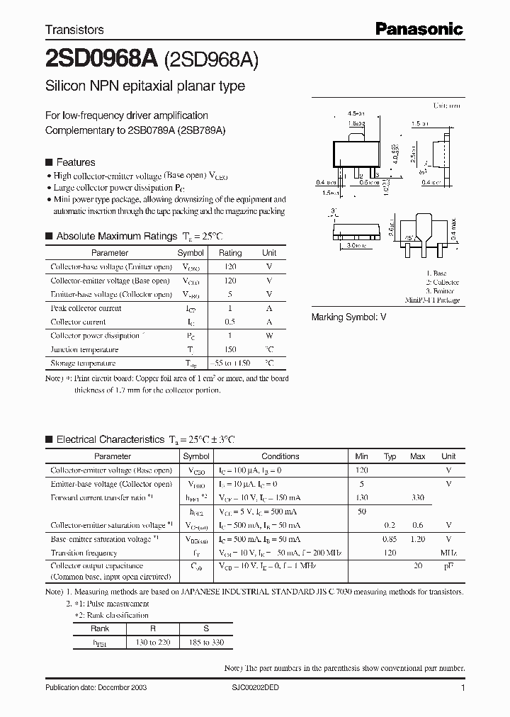 2SD968A_1197402.PDF Datasheet