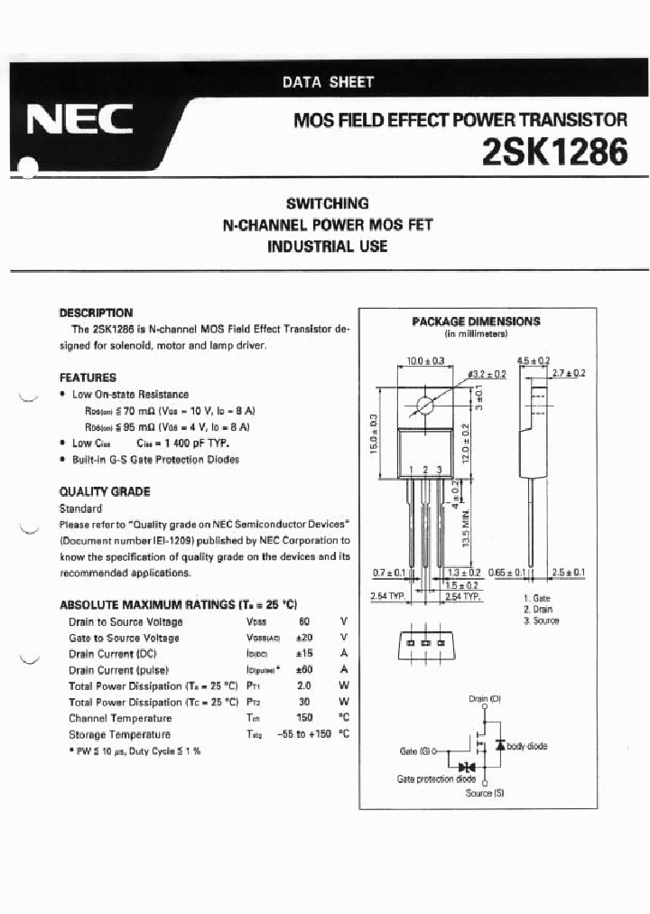 2SK1286_1197787.PDF Datasheet