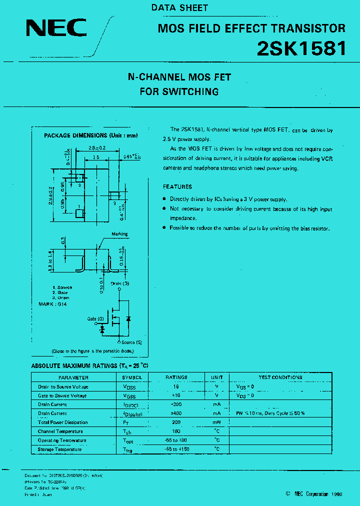 2SK1581_1197918.PDF Datasheet