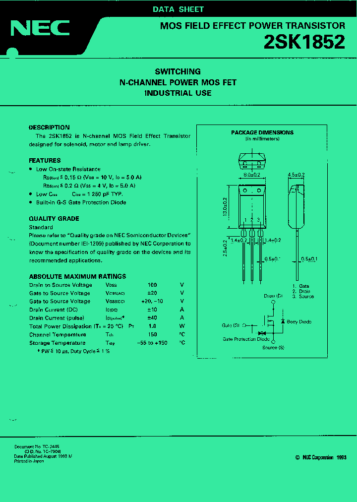2SK1852_1197964.PDF Datasheet