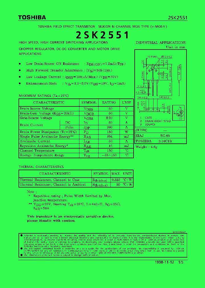 2SK2551_1125413.PDF Datasheet