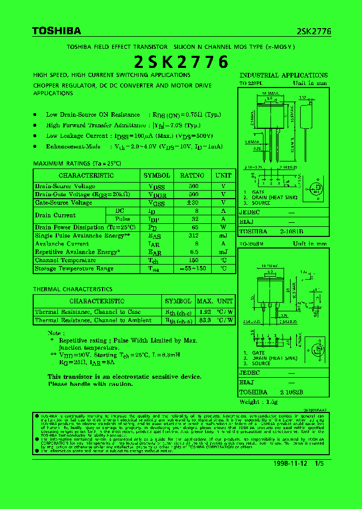2SK2776_1198347.PDF Datasheet