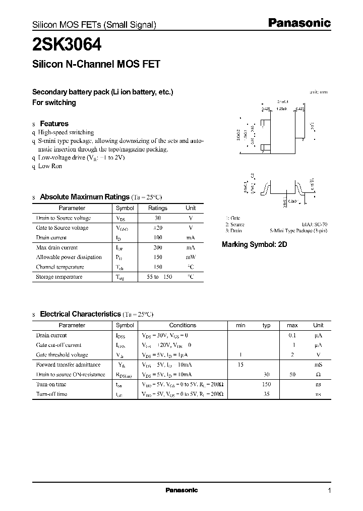 2SK3064_1198507.PDF Datasheet