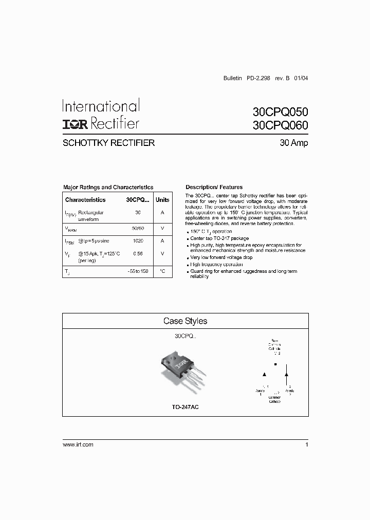 30CPQ060_1199001.PDF Datasheet