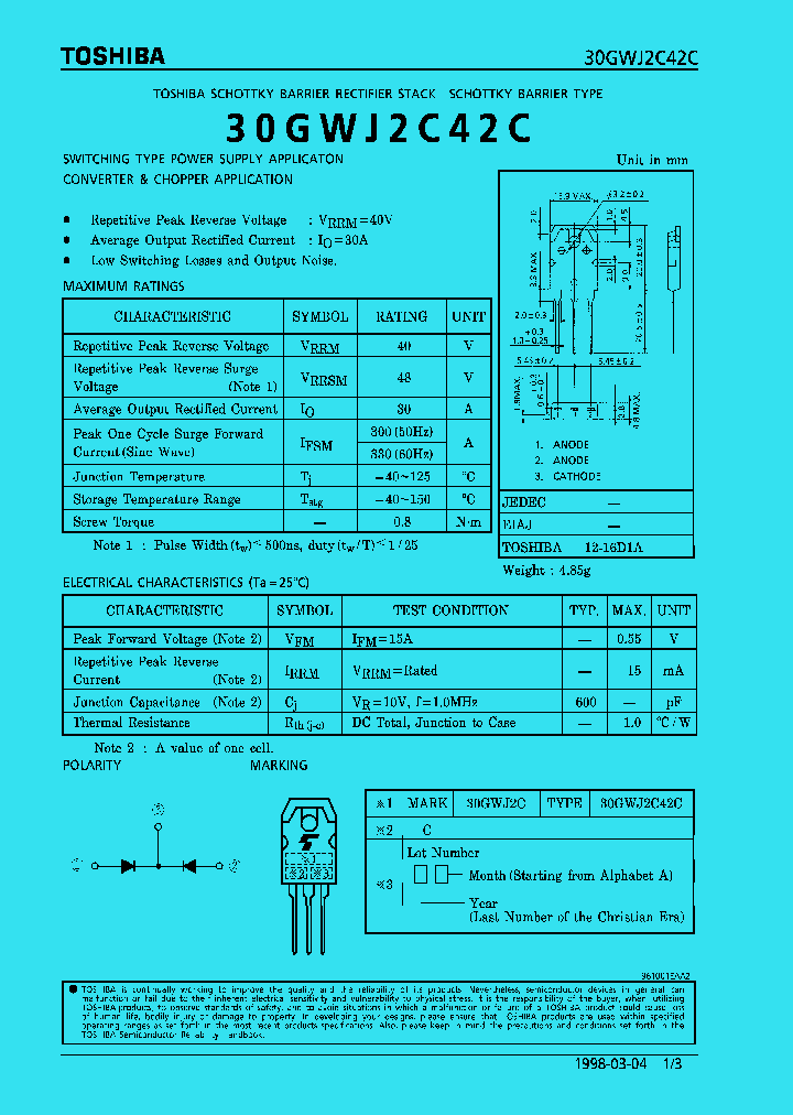 30GWJ2C42C_1199036.PDF Datasheet