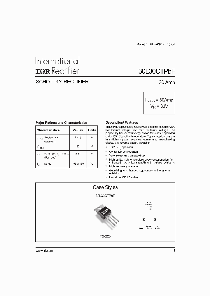 30L30CTPBF_1199043.PDF Datasheet