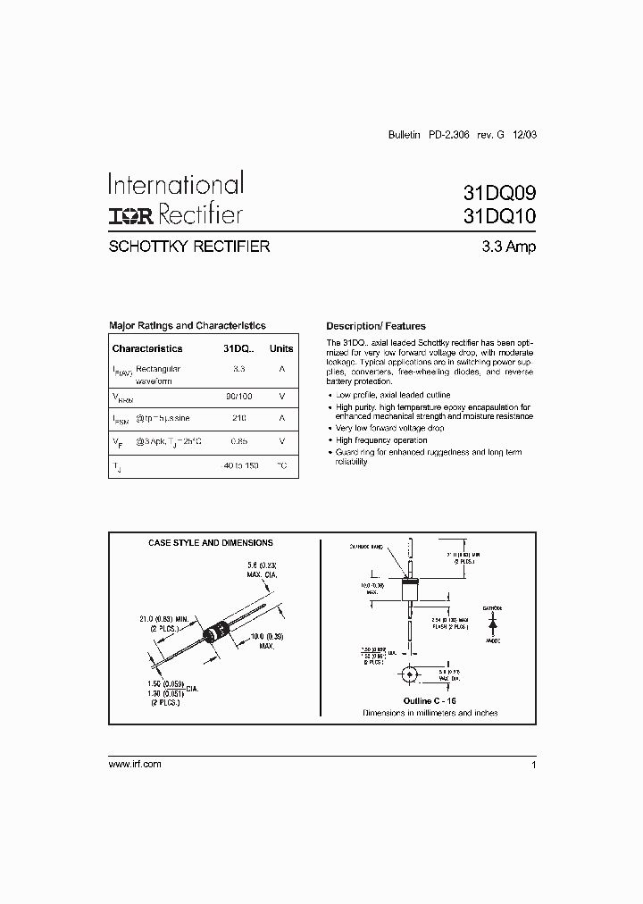 31DQ10TR_1199118.PDF Datasheet