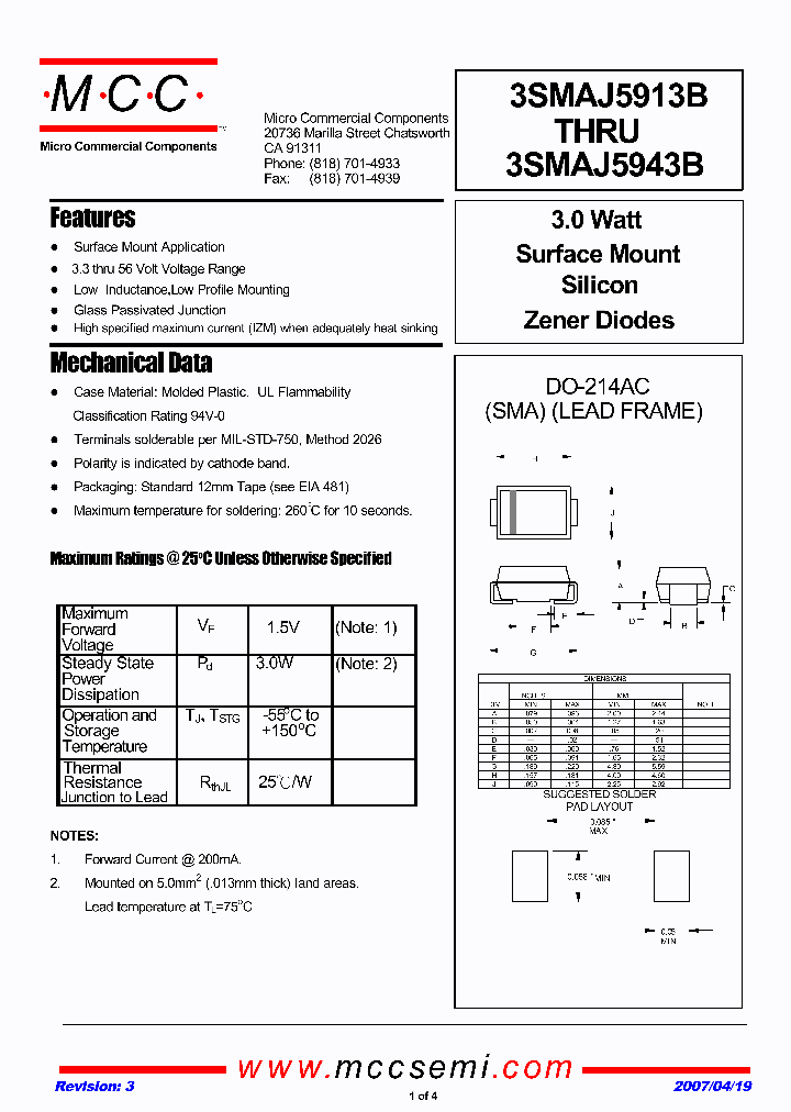 3SMAJ5943B_1199607.PDF Datasheet