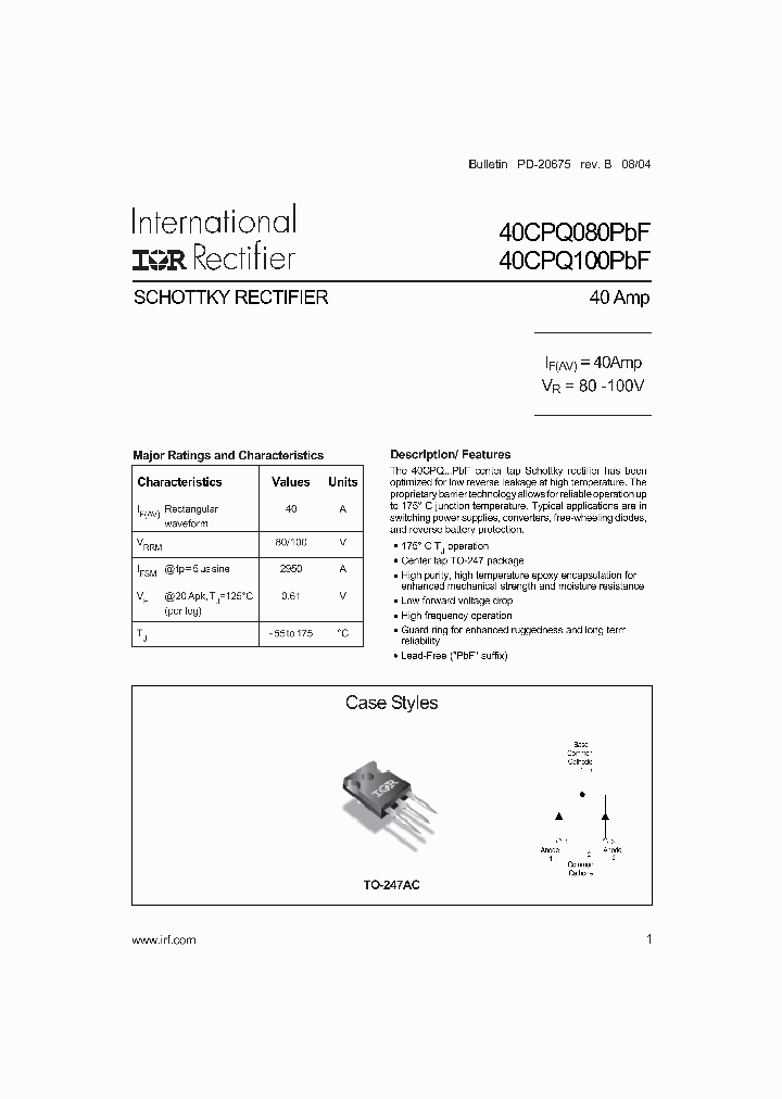 40CPQ100PBF_1022998.PDF Datasheet