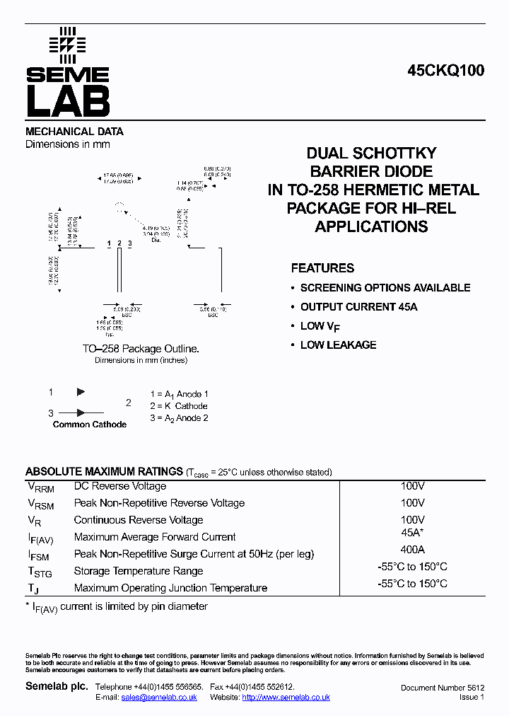 45CKQ100_1199879.PDF Datasheet