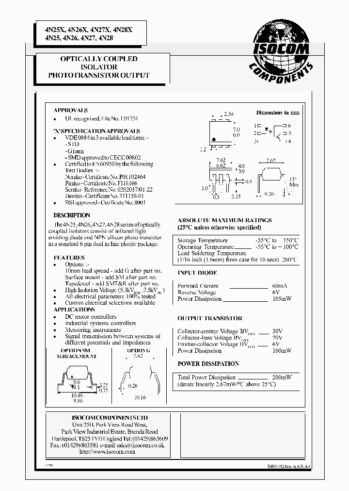4N27X_1108109.PDF Datasheet