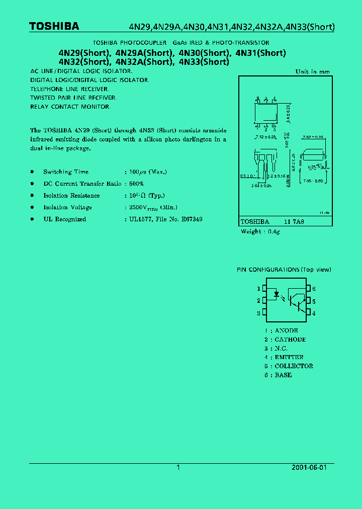 4N32_1132460.PDF Datasheet