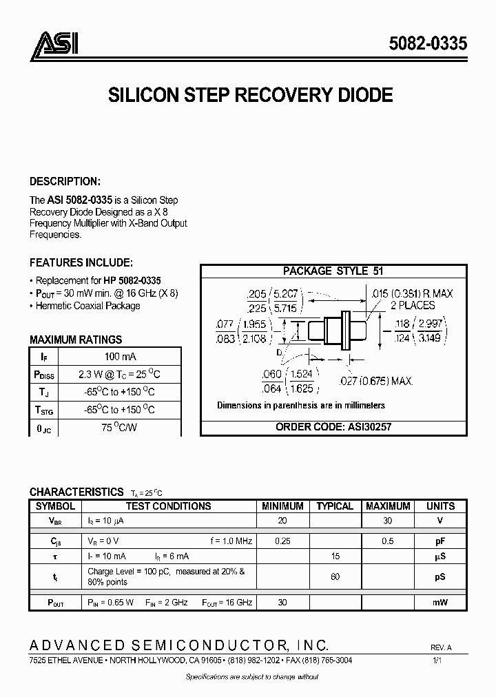 5082-0335_1200059.PDF Datasheet