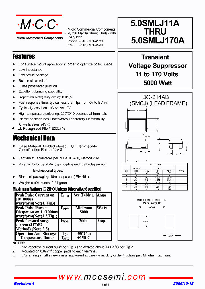 50SMLJ90A_1200026.PDF Datasheet