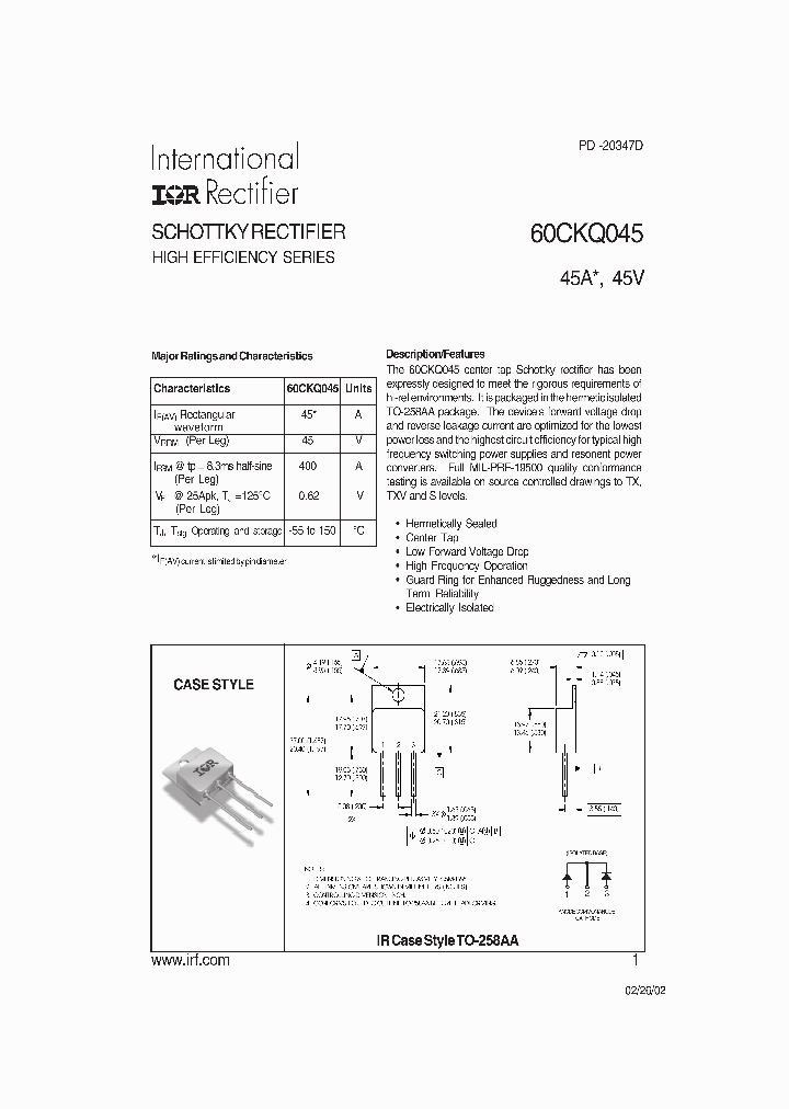 60CKQ045_1200840.PDF Datasheet