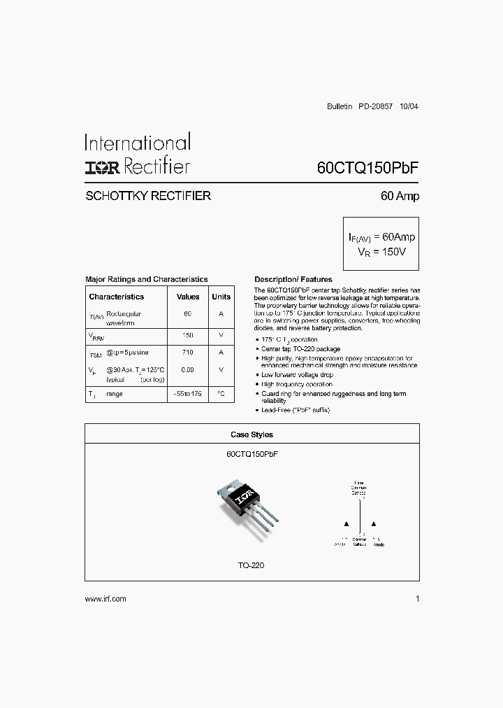 60CTQ150PBF_1200846.PDF Datasheet