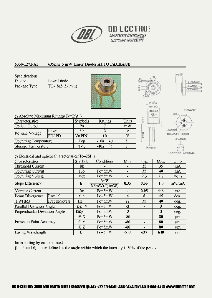 6350-1271-AU_1200929.PDF Datasheet