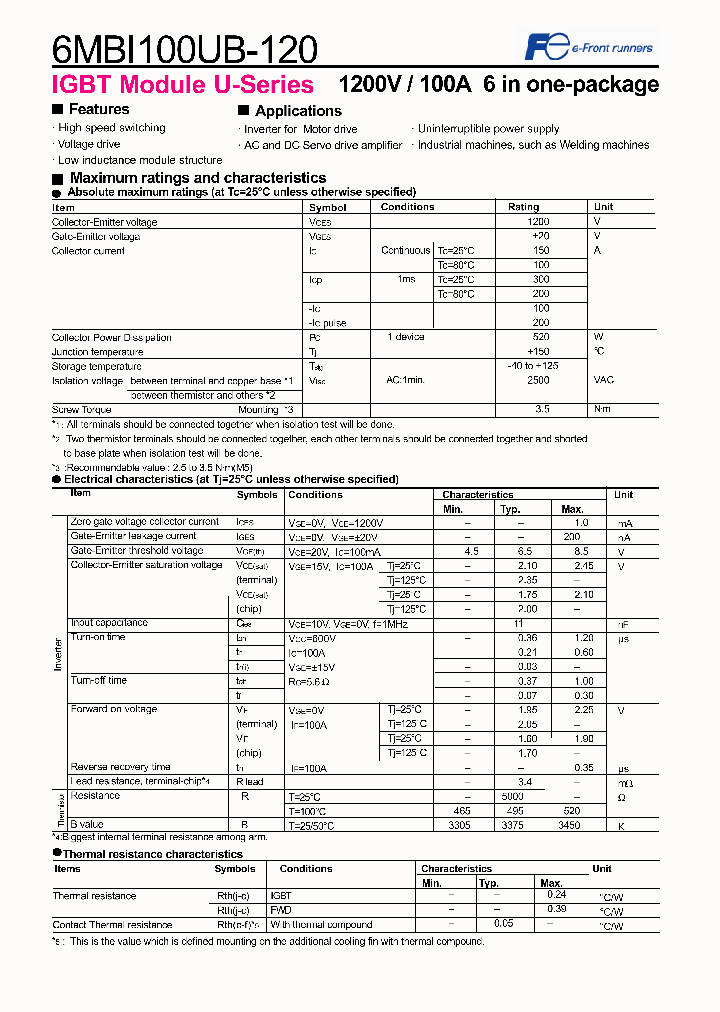 6MBI100UB-120_1201127.PDF Datasheet
