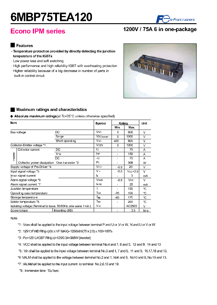 6MBP75TEA120_1201165.PDF Datasheet