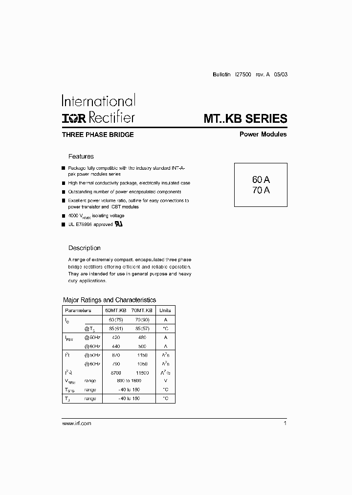 70MT100KB_1017480.PDF Datasheet