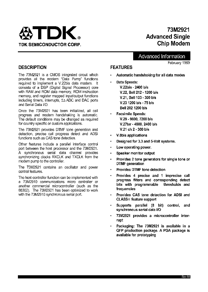 73M2921-IG_1201306.PDF Datasheet