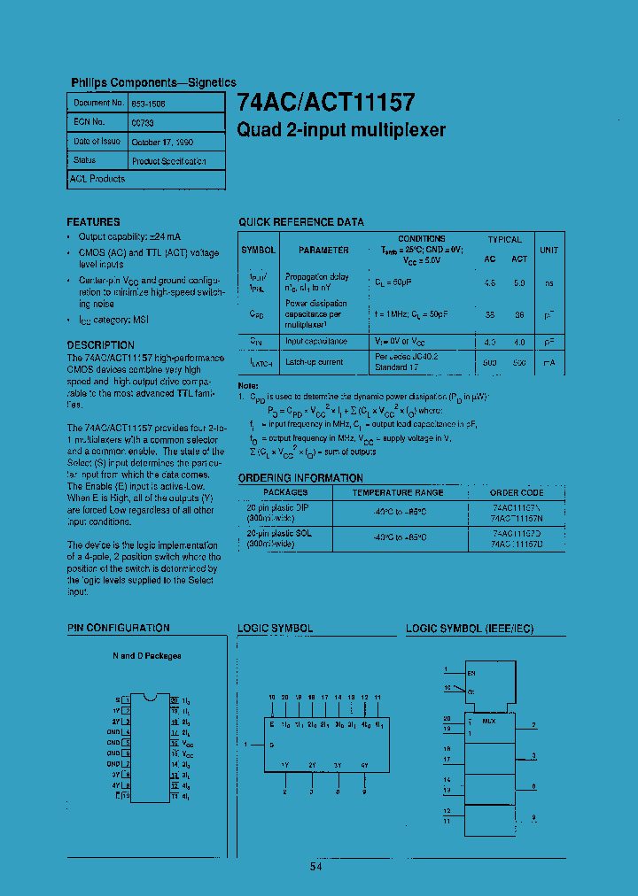 74ACT11157N_1201537.PDF Datasheet