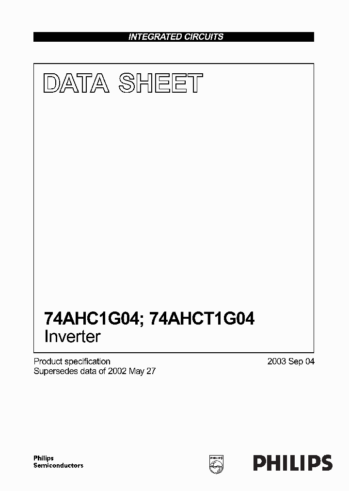74AHC1G04GV_1134524.PDF Datasheet