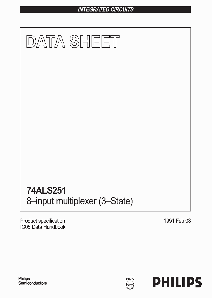 74ALS251N_1201822.PDF Datasheet