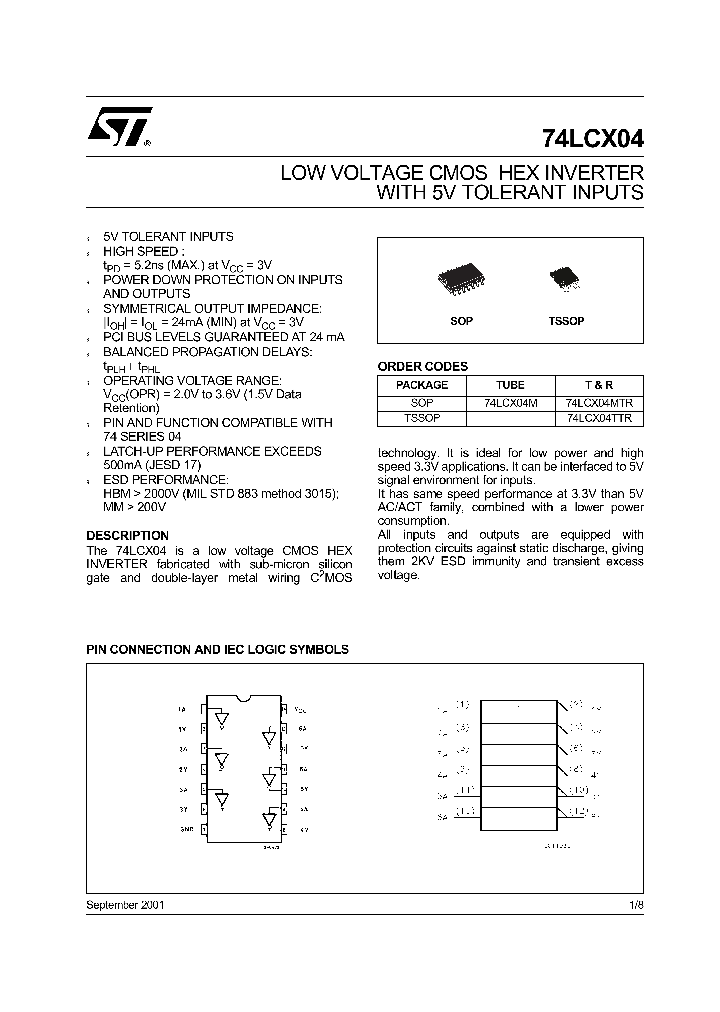 74LCX04M_1118203.PDF Datasheet