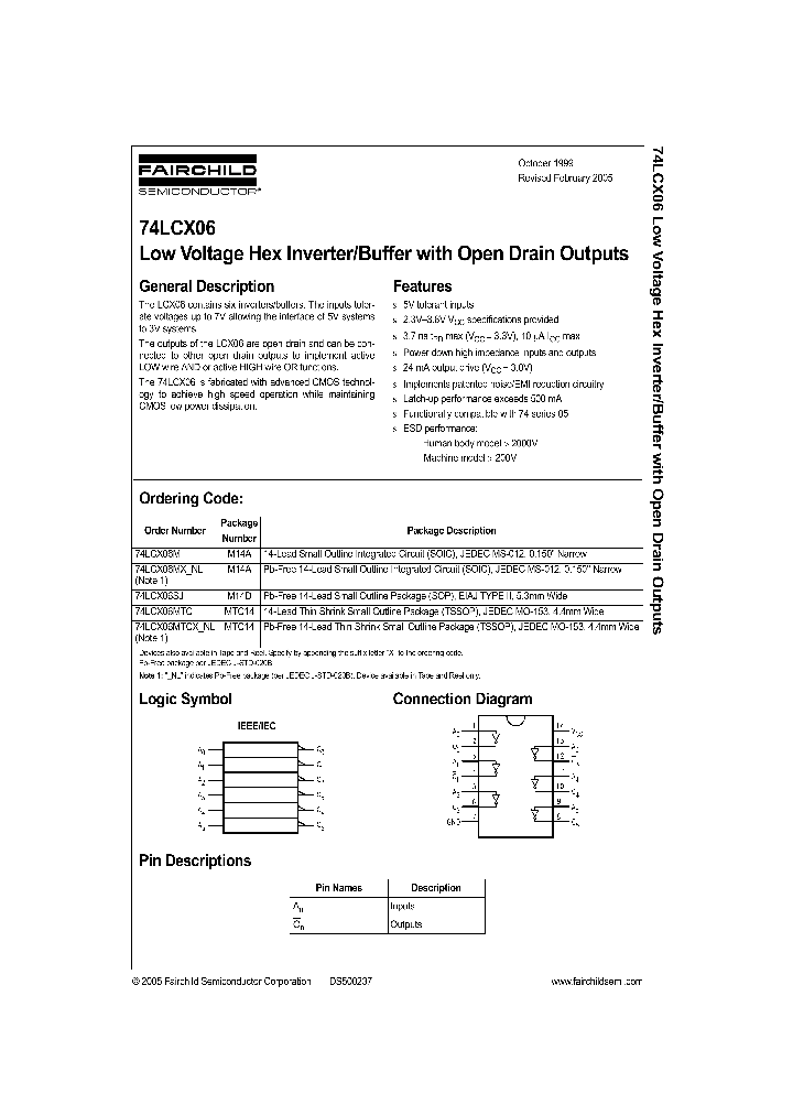 74LCX06SJX_1202464.PDF Datasheet
