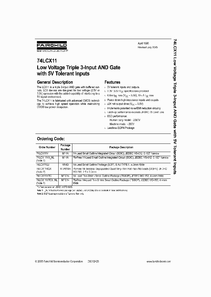74LCX11SJ_1202471.PDF Datasheet