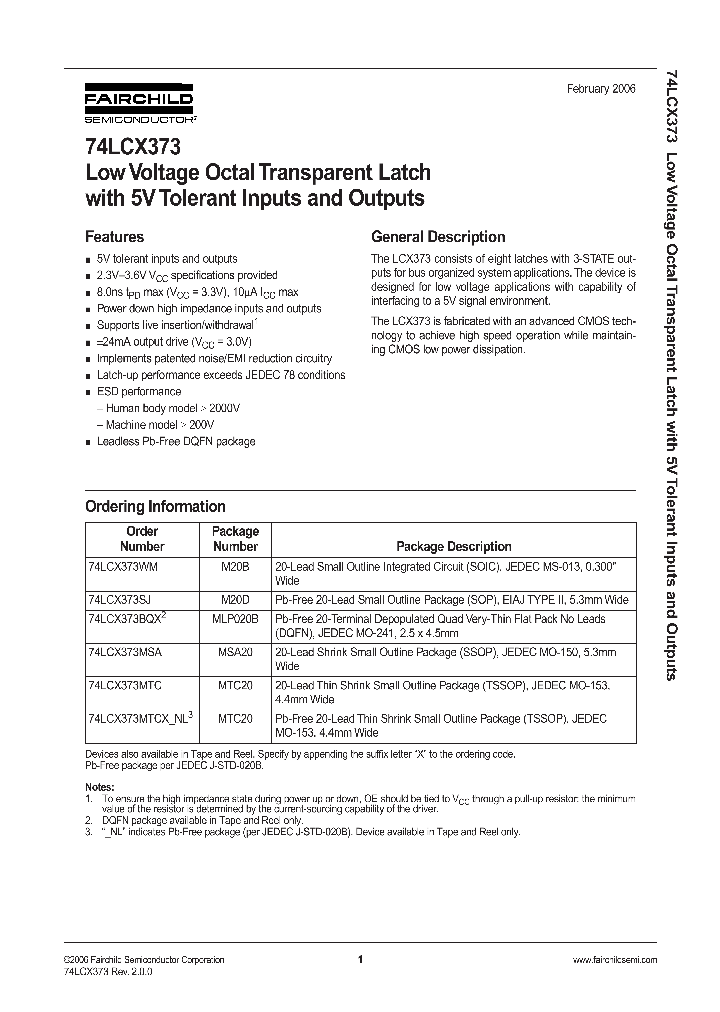 74LCX373MTC_1118101.PDF Datasheet